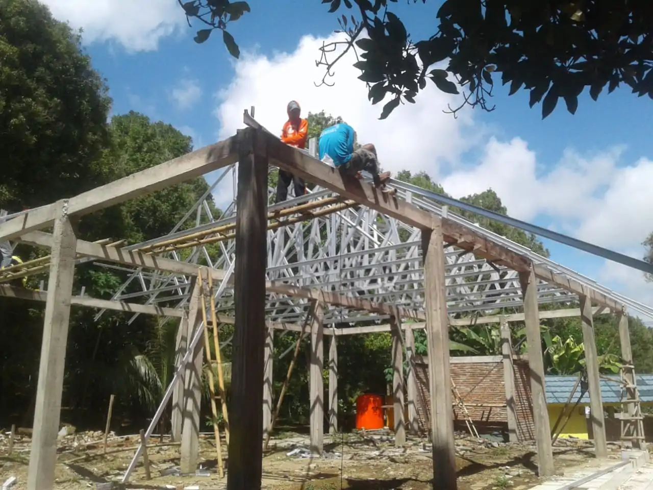 Ikhtiar Abadi Bangun Kembali Satu-satunya Masjid di Dusun Tempo Sodo-Lombok