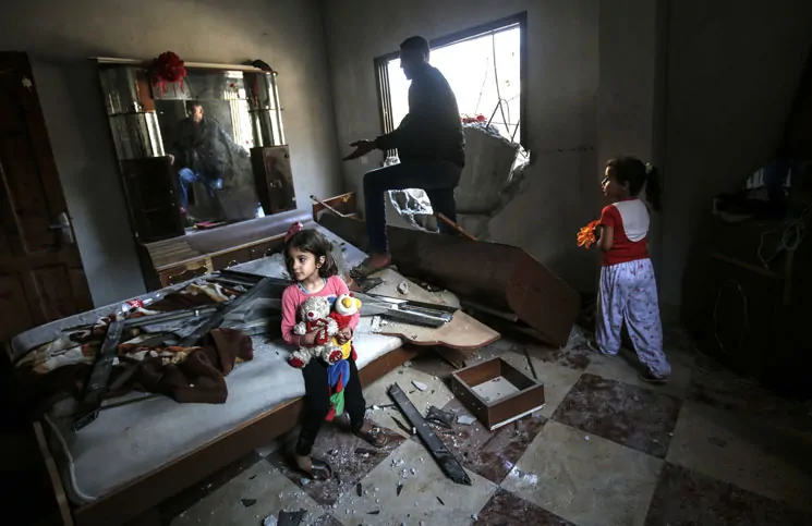 Potret Kesedihan Gaza Pasca Tragedi Hujan Roket